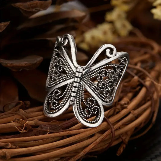 Filigree Butterfly ring