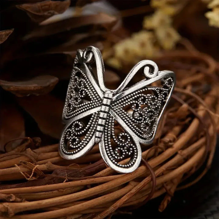 Filigree Butterfly ring
