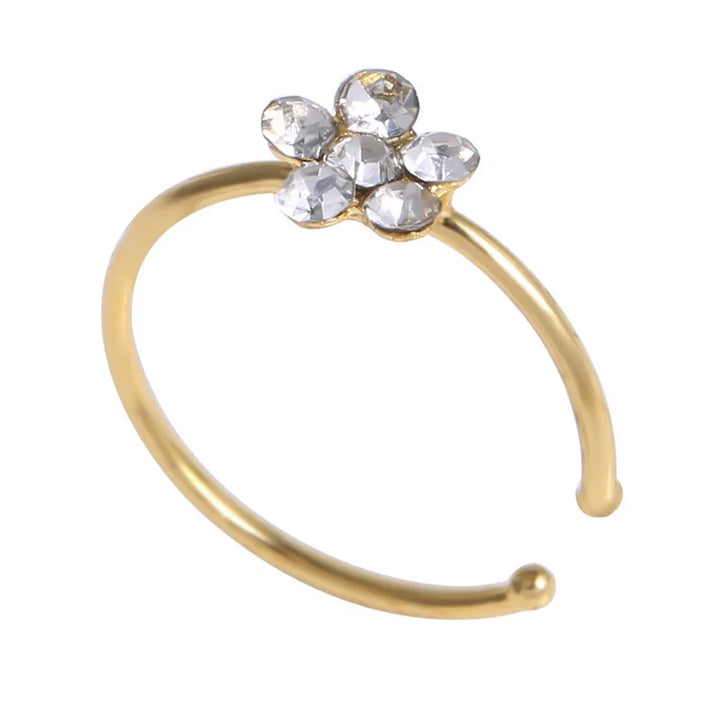 Flower nose ring