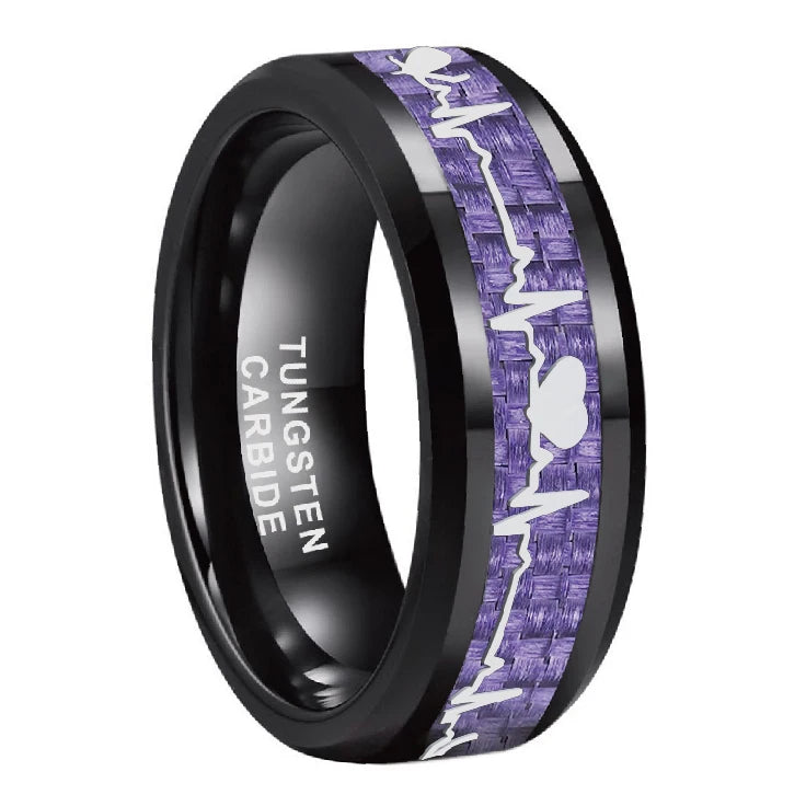 Black heart ring