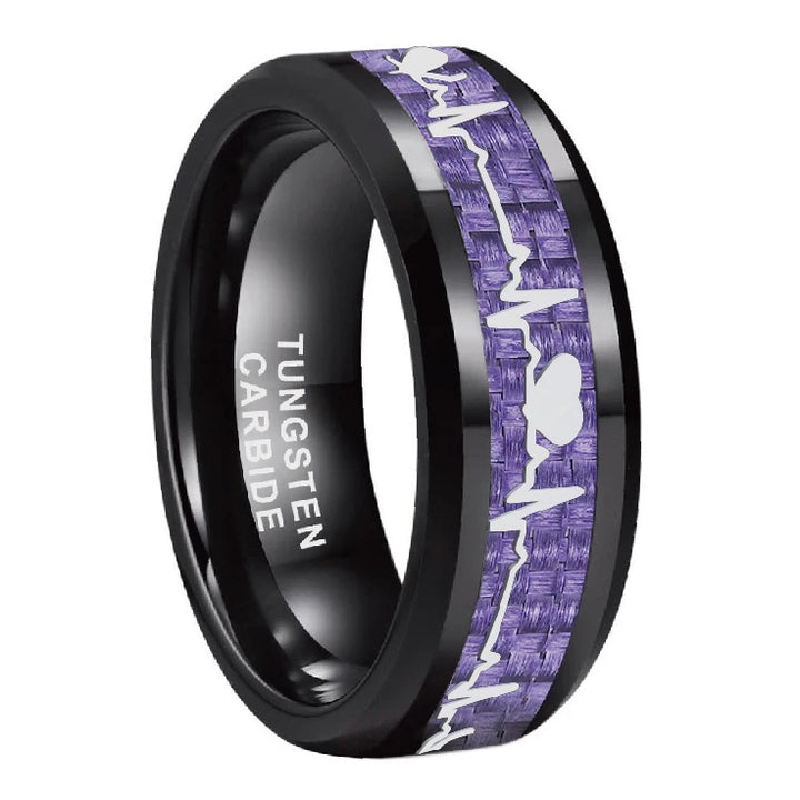 Black heart ring