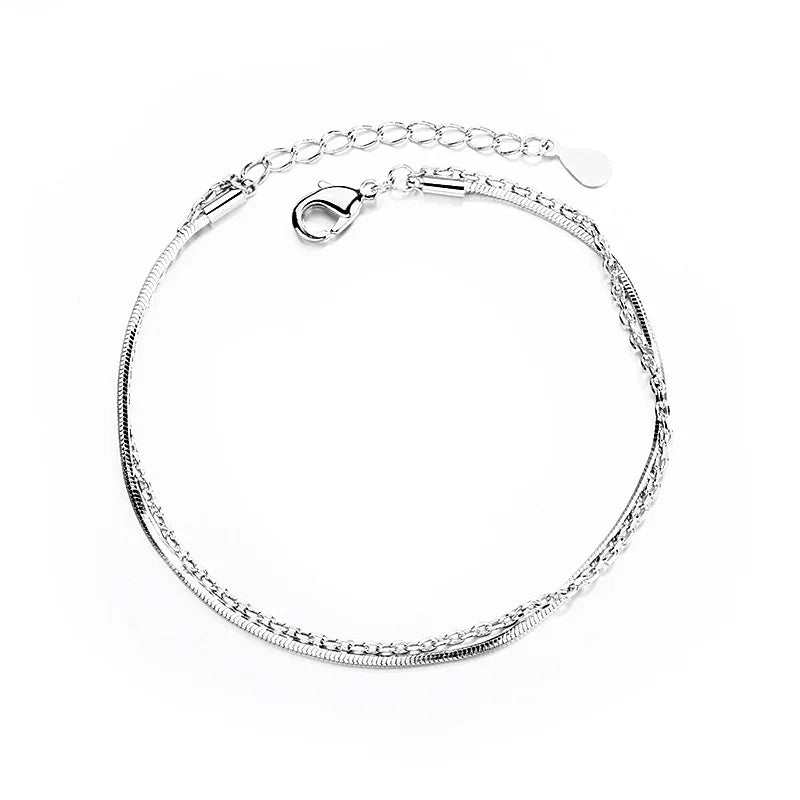 Silver butterfly bracelet
