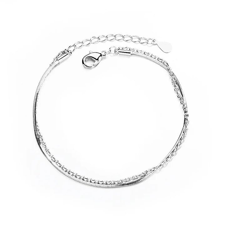 Silver butterfly bracelet