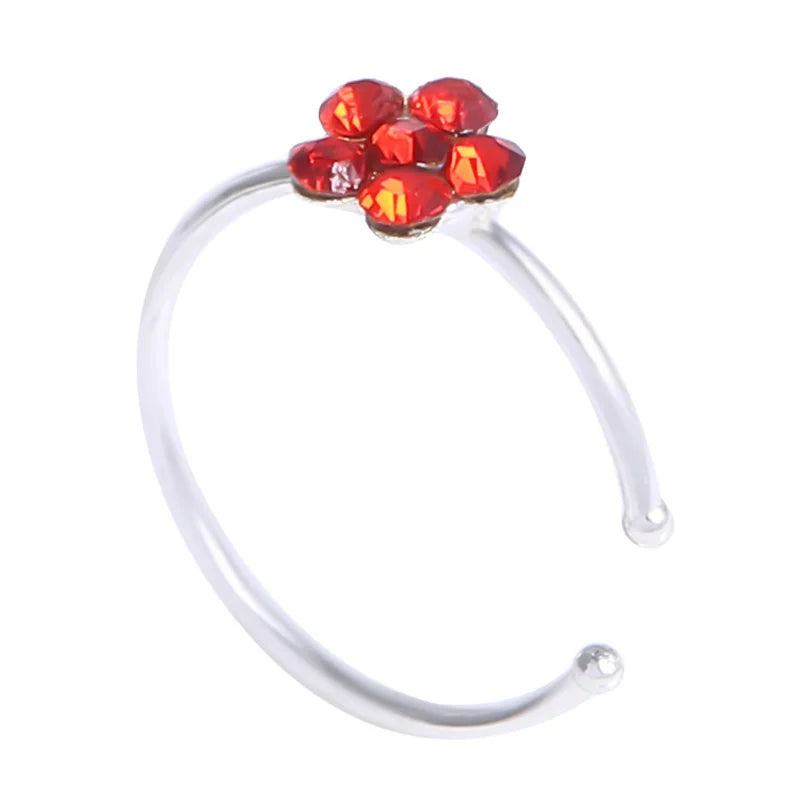 Flower nose ring