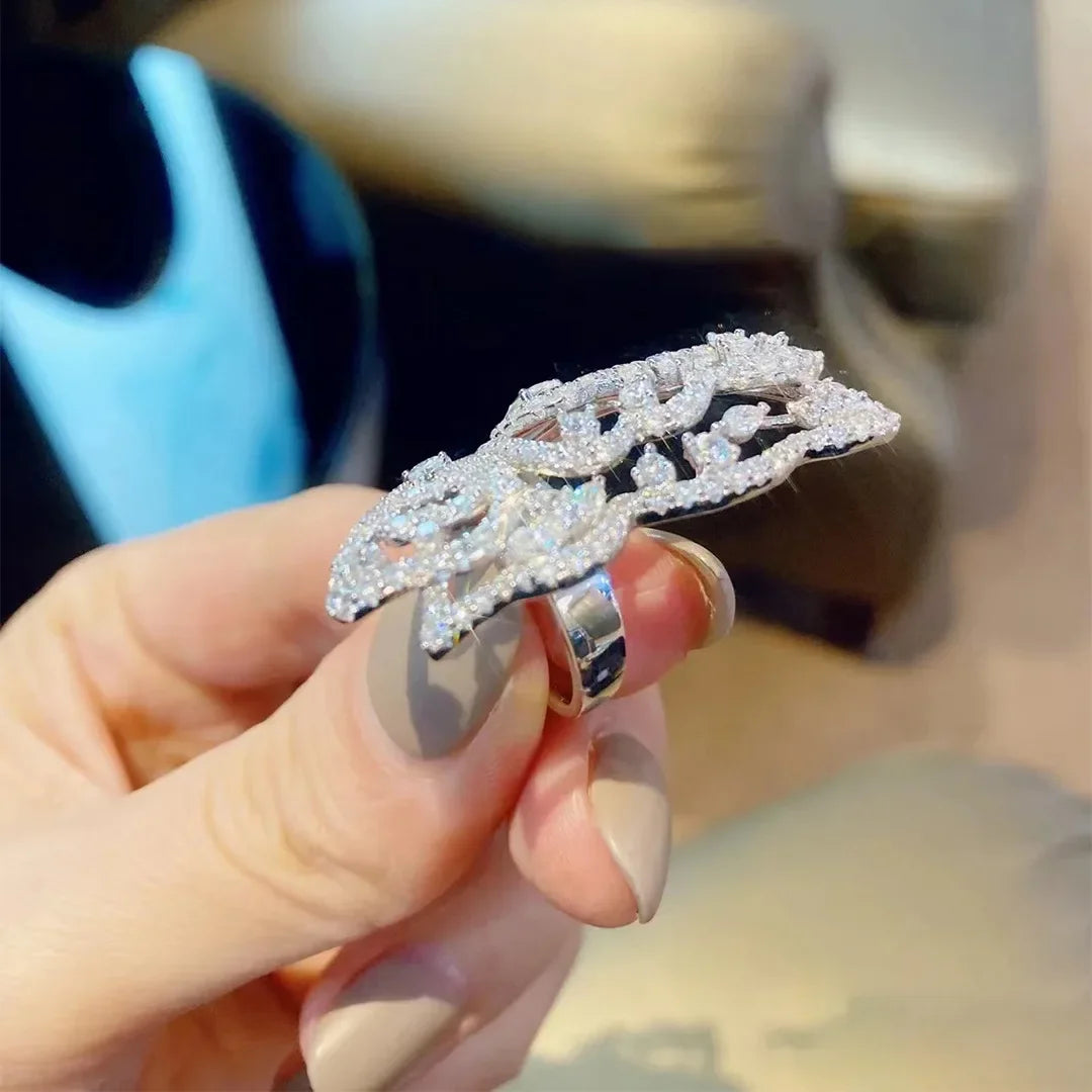 Butterfly wing ring