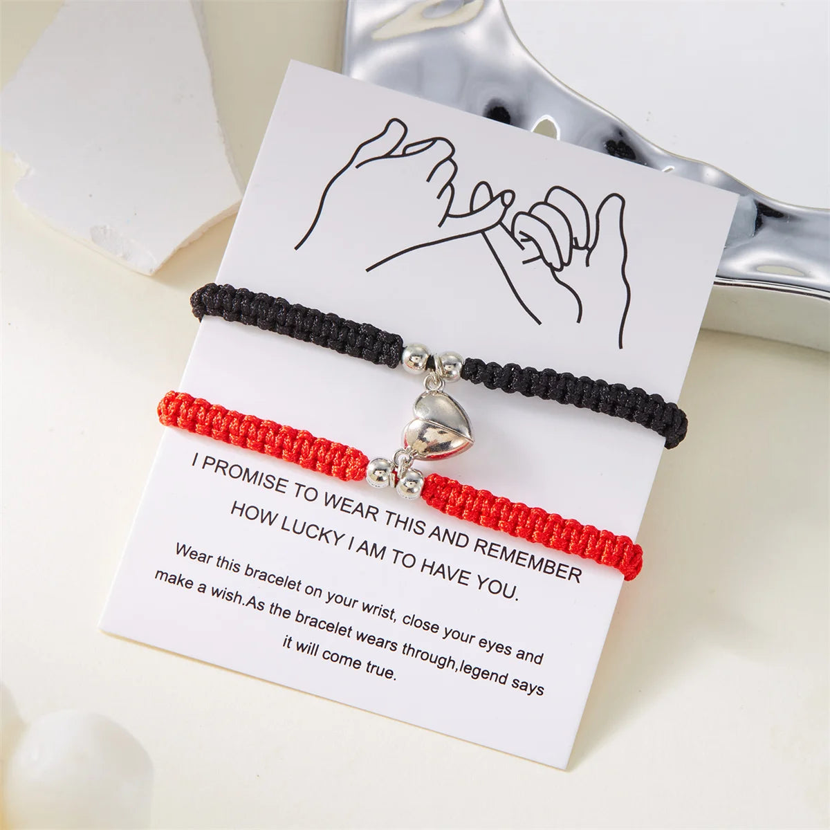 Heart friendship bracelet