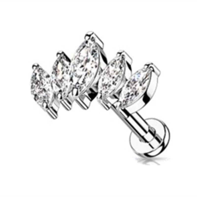 Flat back earrings