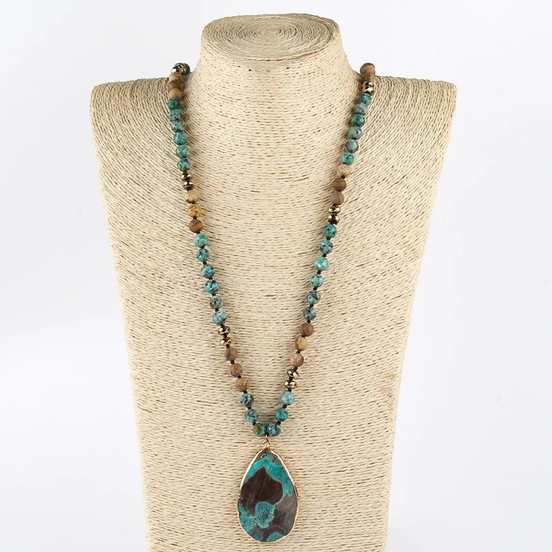 Huge turquoise necklace
