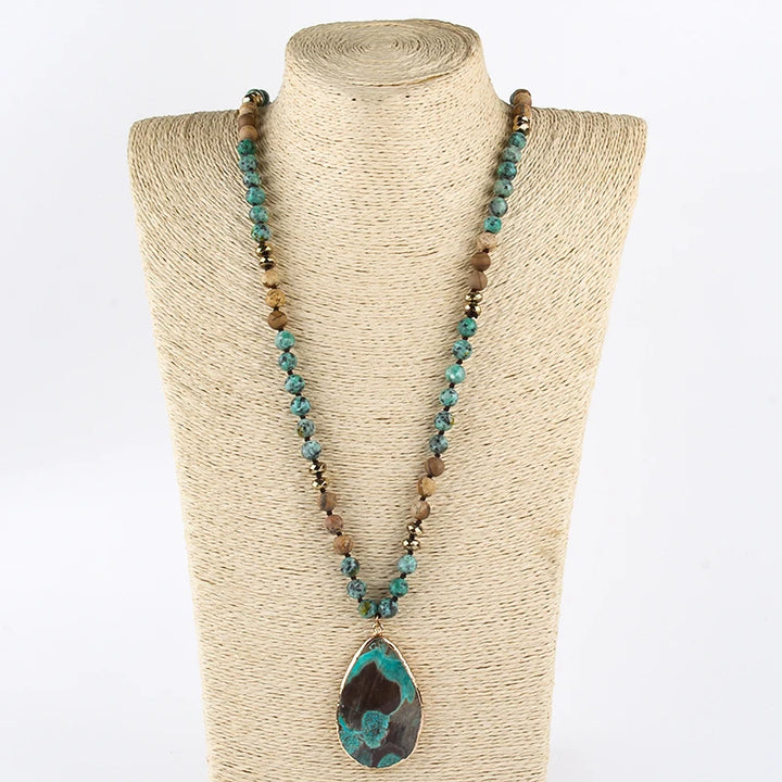 Huge turquoise necklace