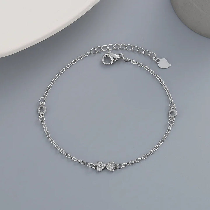 Silver butterfly bracelet