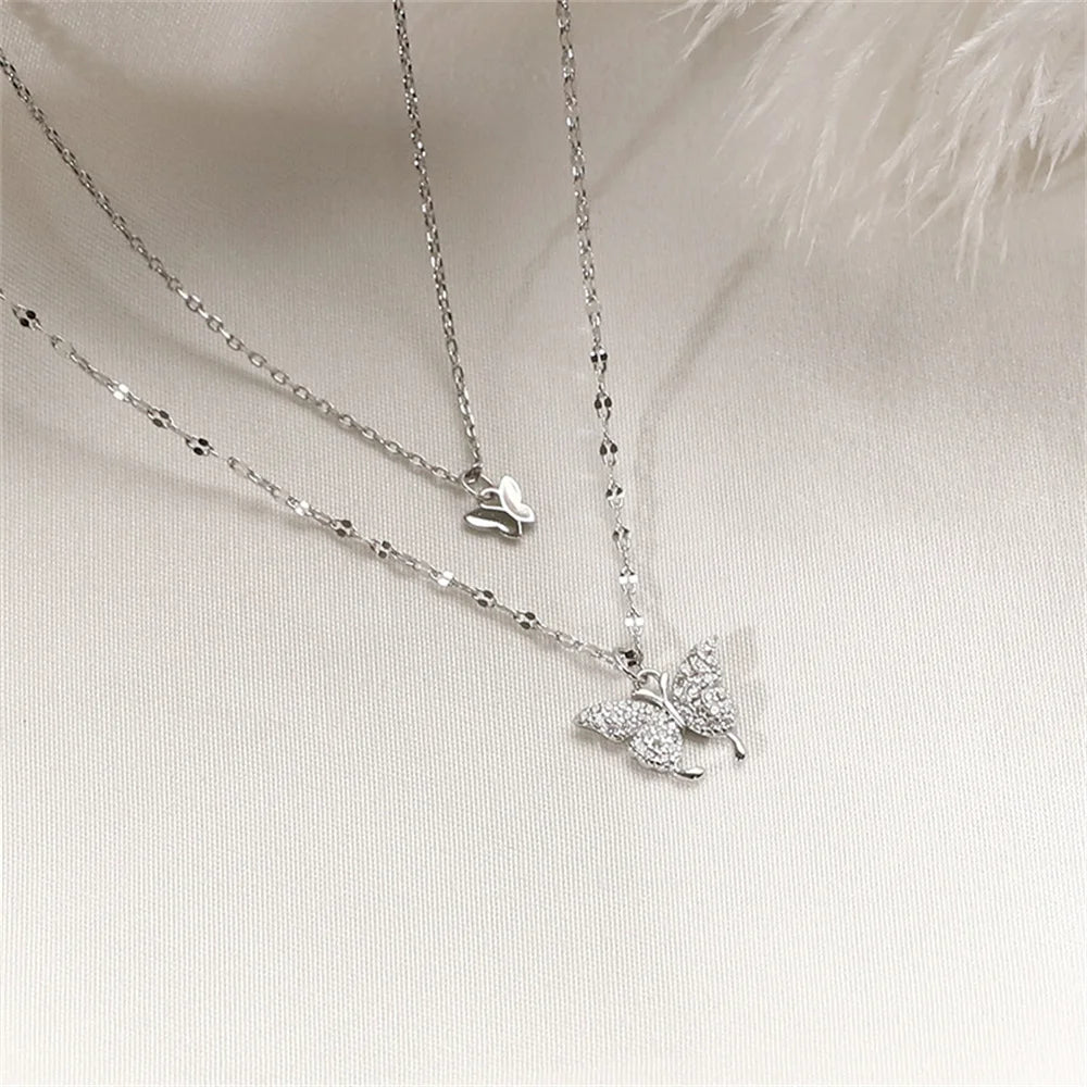 Butterfly pendant necklace