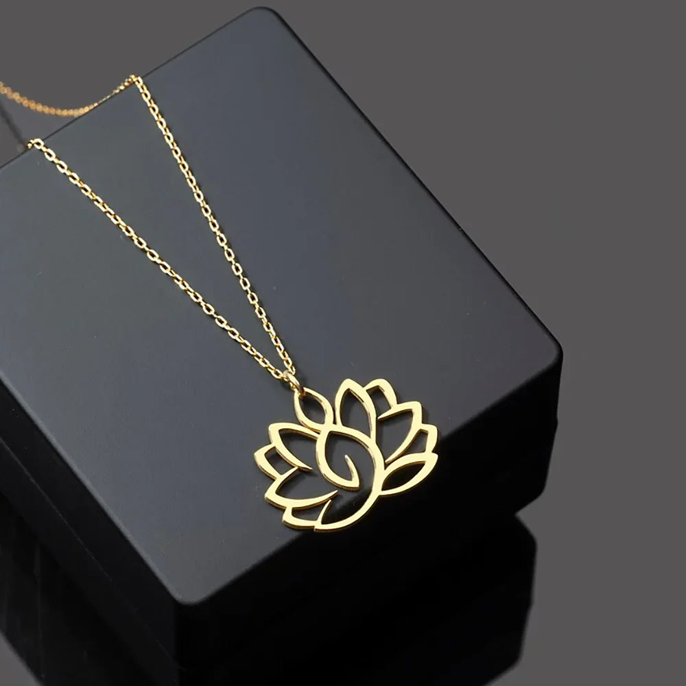 Lotus flower necklace