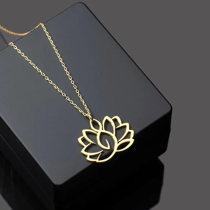 Lotus flower necklace