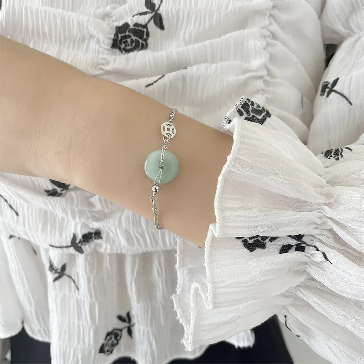 Silver butterfly bracelet