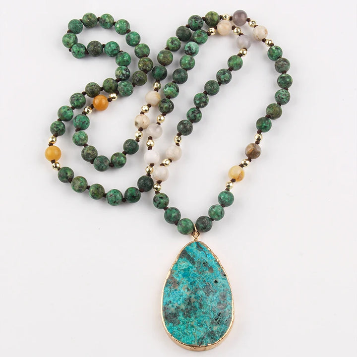 Huge turquoise necklace