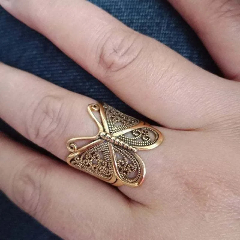 Filigree Butterfly ring