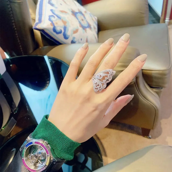 Butterfly wing ring