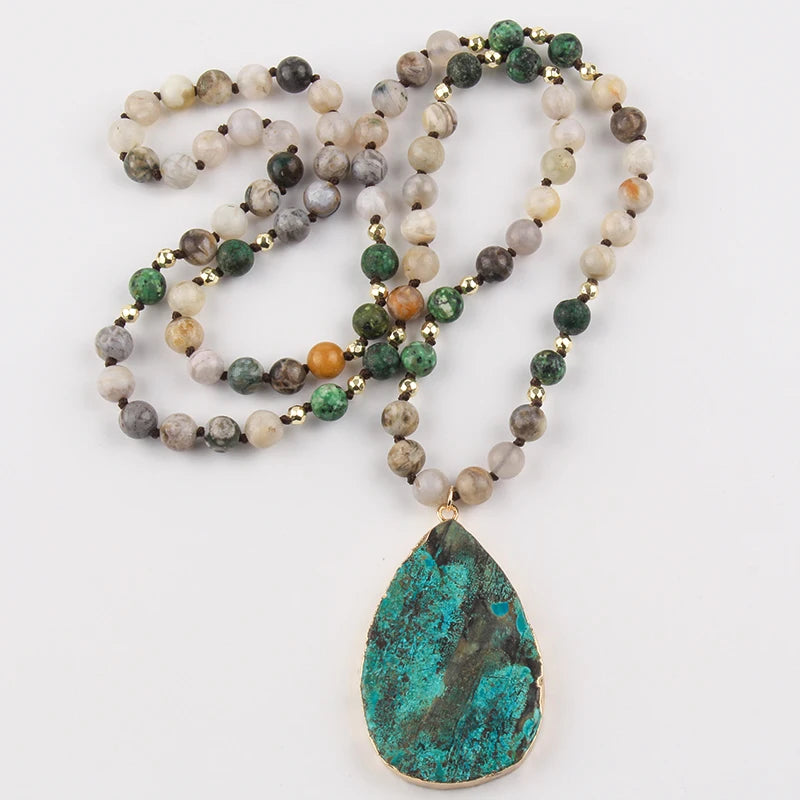 Huge turquoise necklace