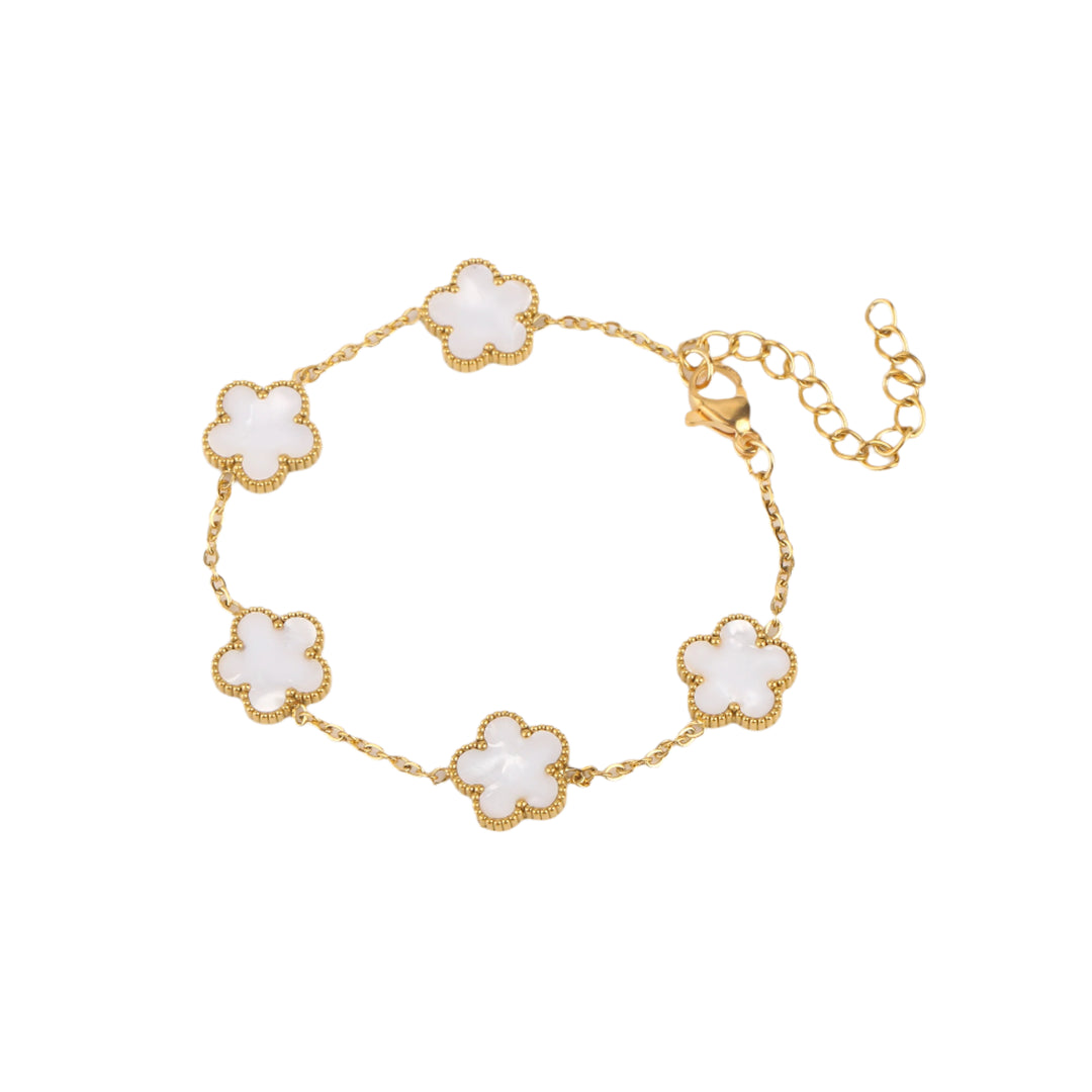 Gold flower bracelet