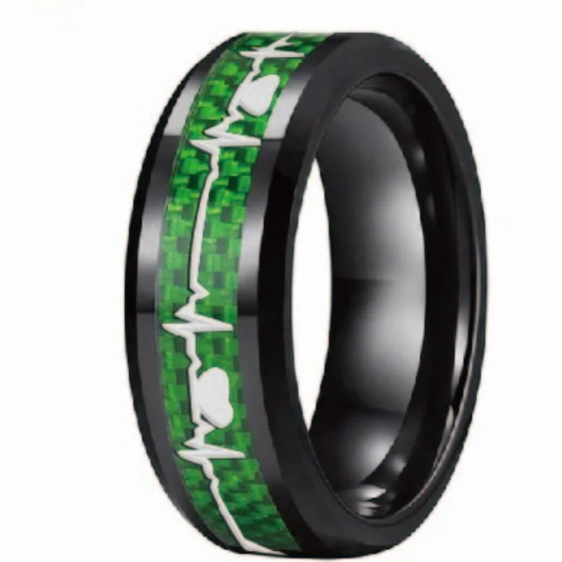 Black heart ring
