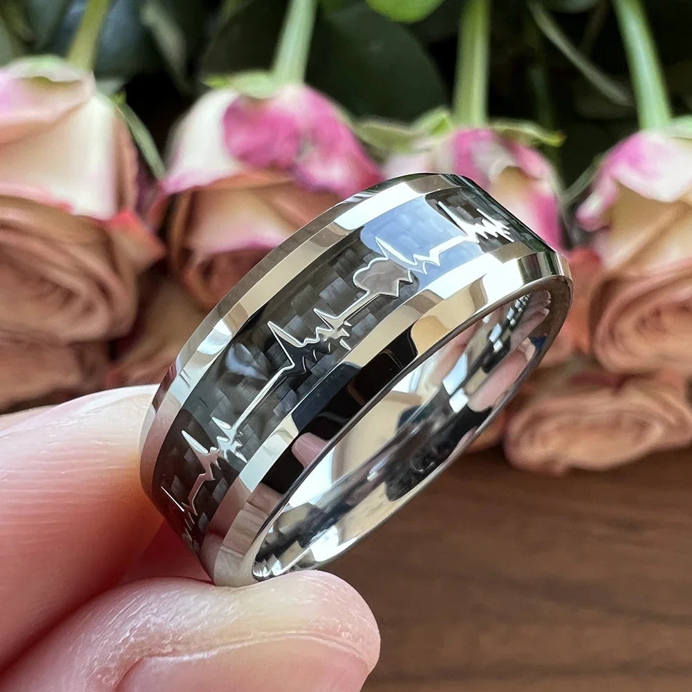 Black heart ring