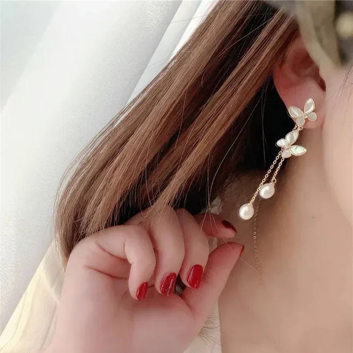 butterfly dangle earrings