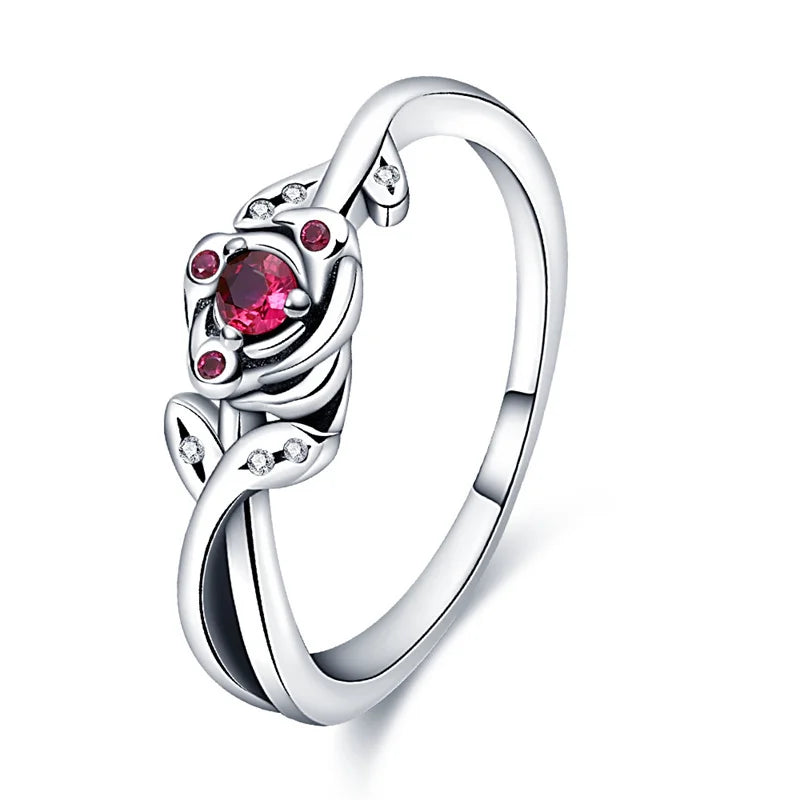Pink heart ring