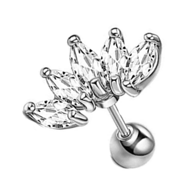 Flat back earrings