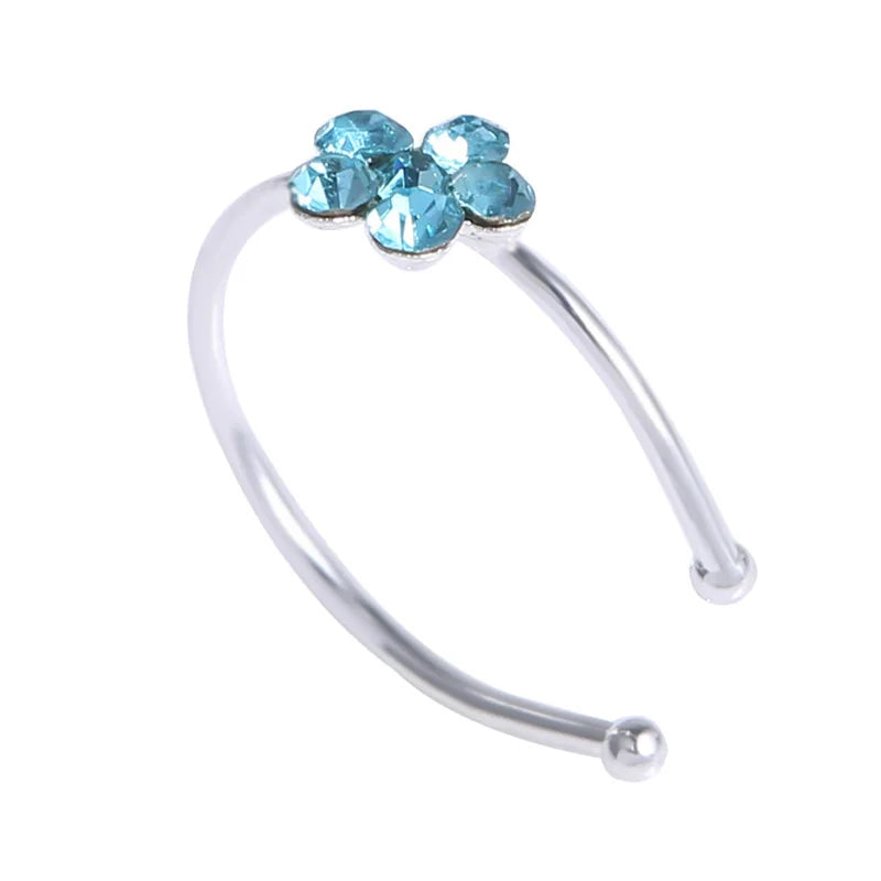 Flower nose ring