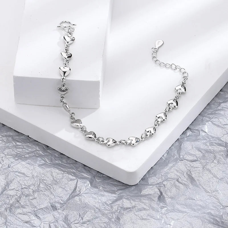 Silver butterfly bracelet