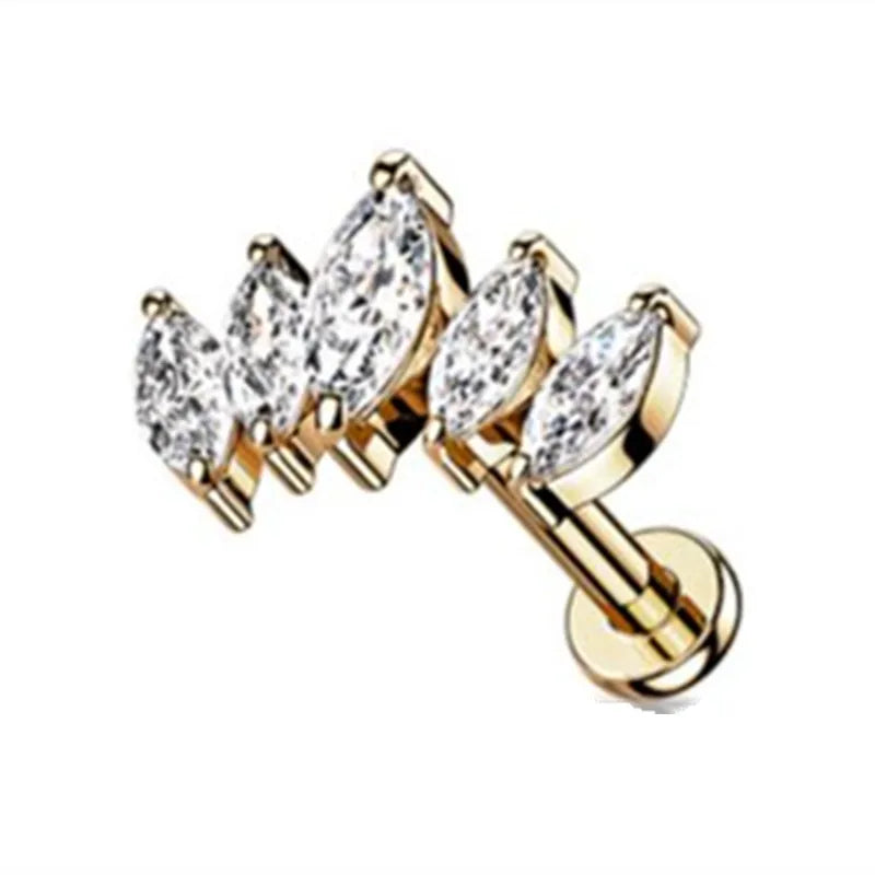 Flat back earrings
