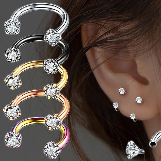 Hidden helix piercing