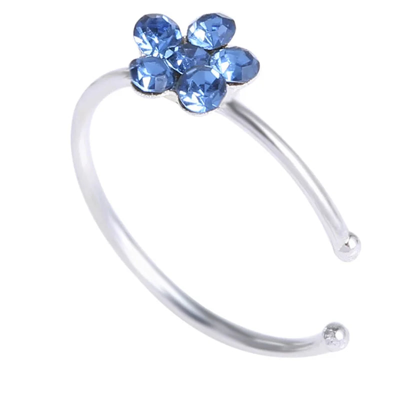 Flower nose ring