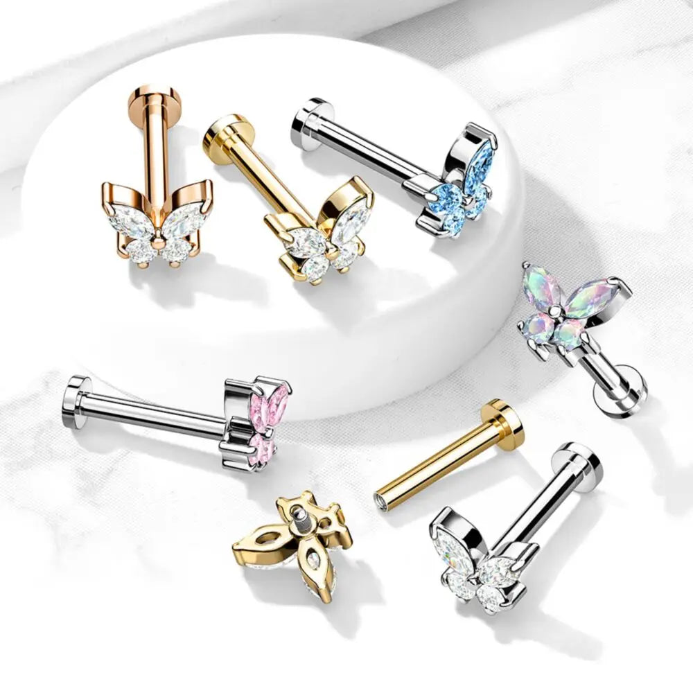 Flat back earrings