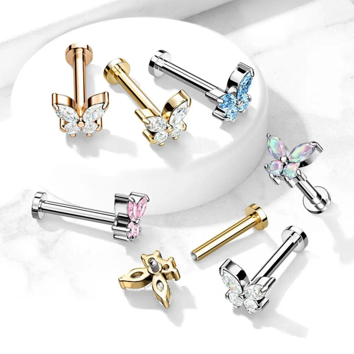 Flat back earrings