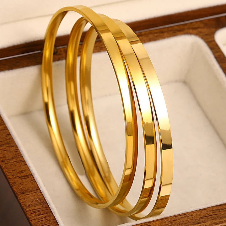 Bangle gold bracelet