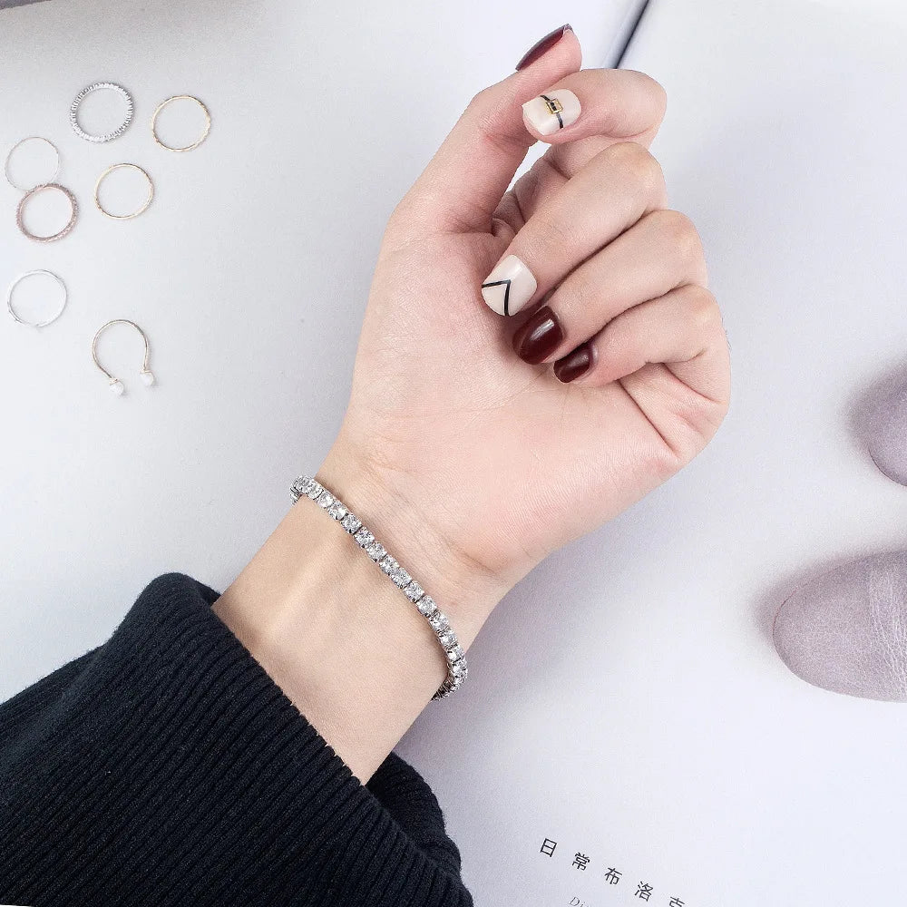 Silver bangle bracelets