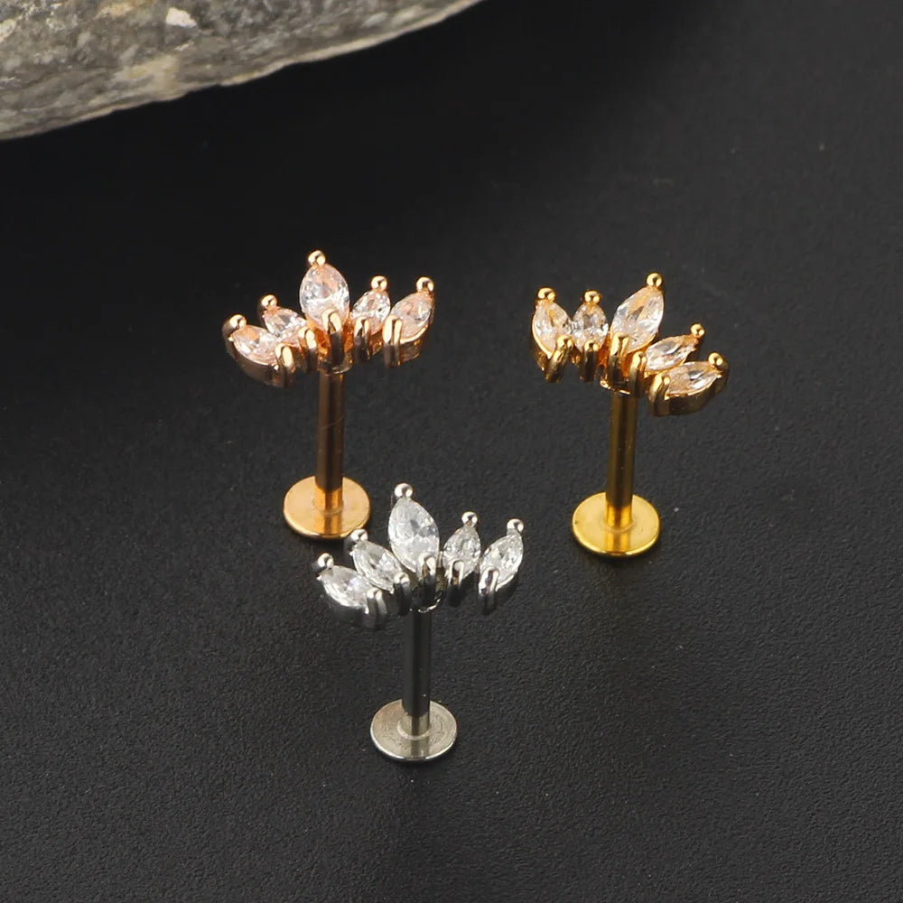 Flat back earrings
