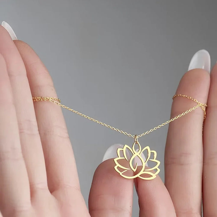 Lotus flower necklace