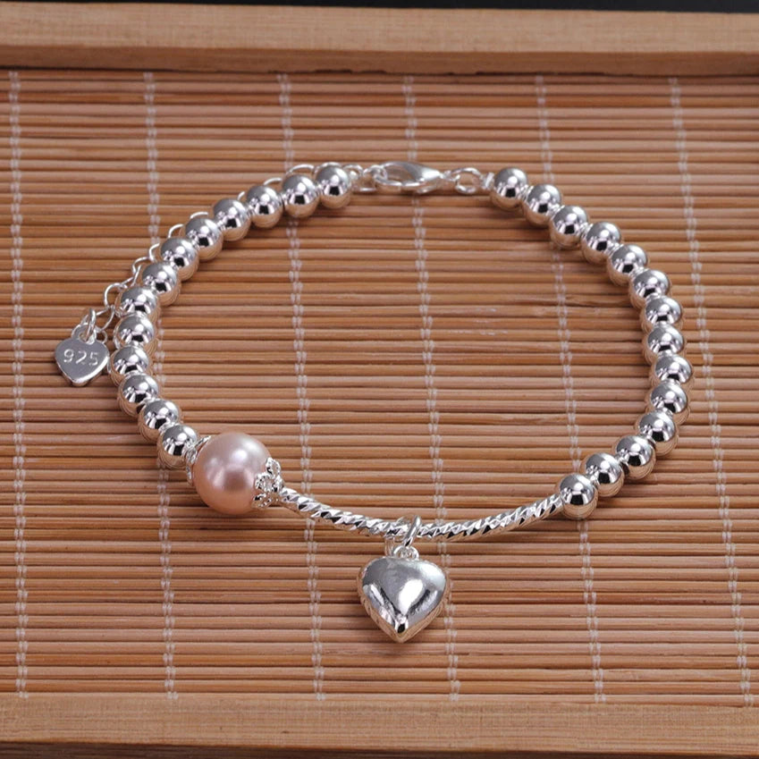 Silver butterfly bracelet