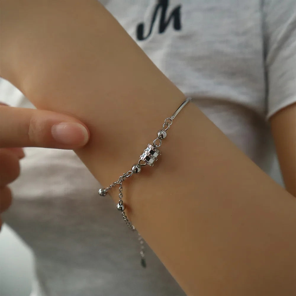 Silver butterfly bracelet