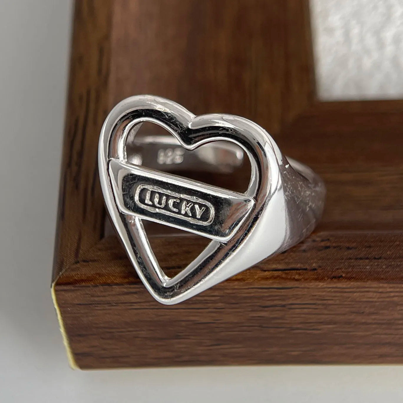 Sterling silver heart ring