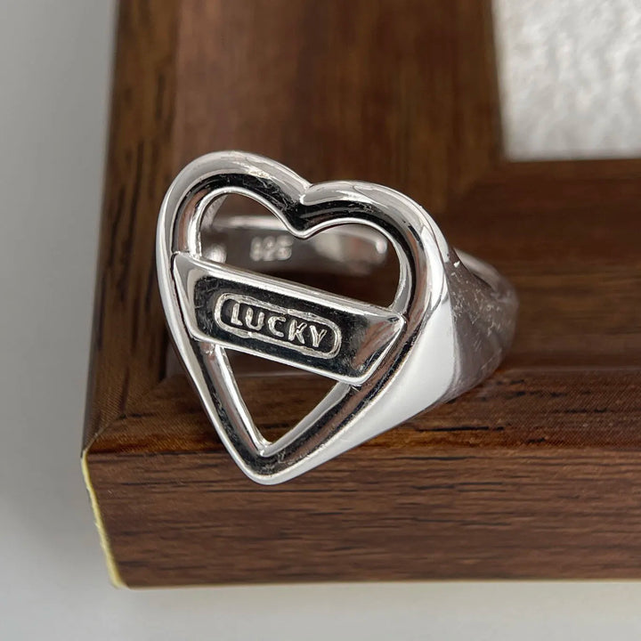 Sterling silver heart ring