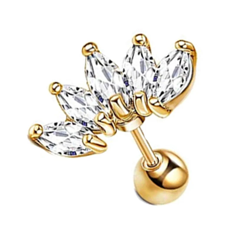 Flat back earrings