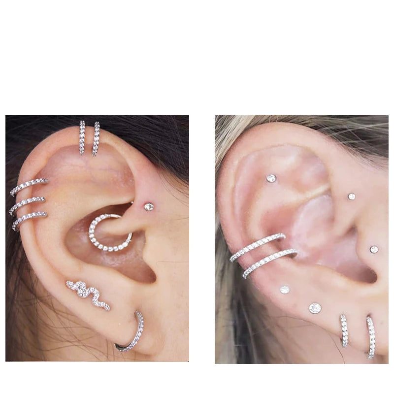 Mid helix piercing
