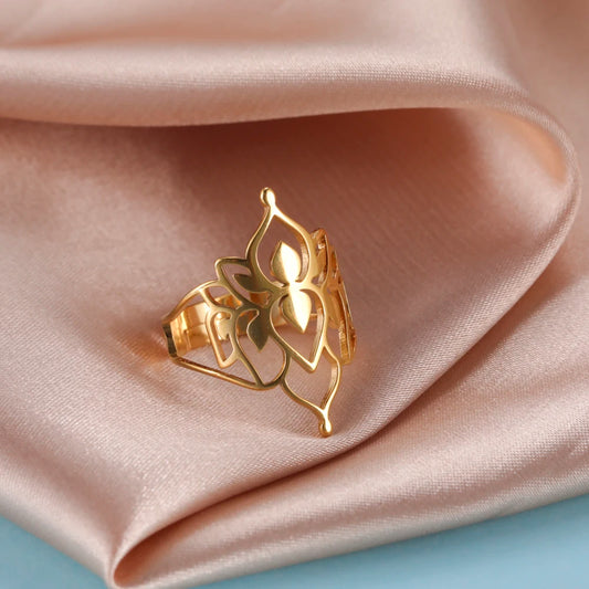 Lotus flower ring