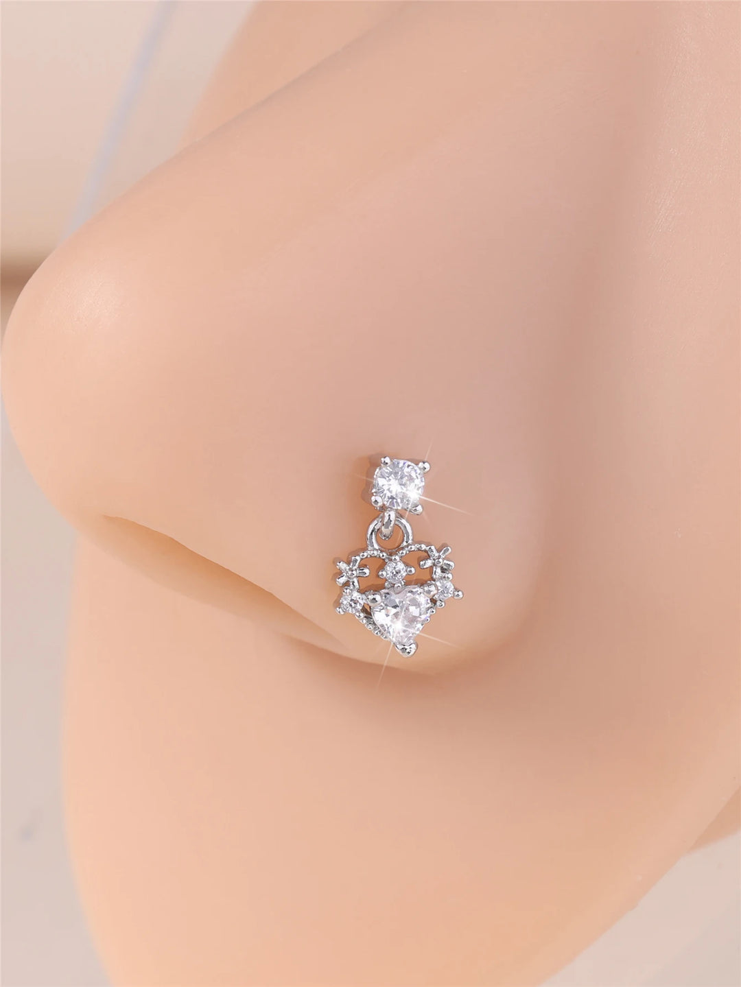 Heart nose ring