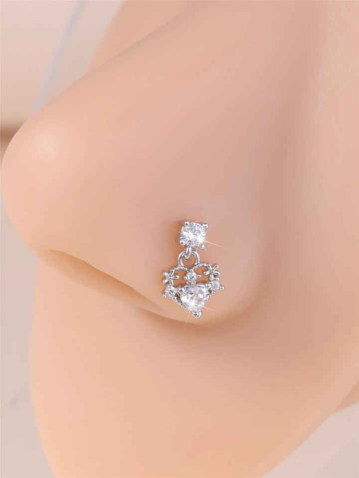 Heart nose ring