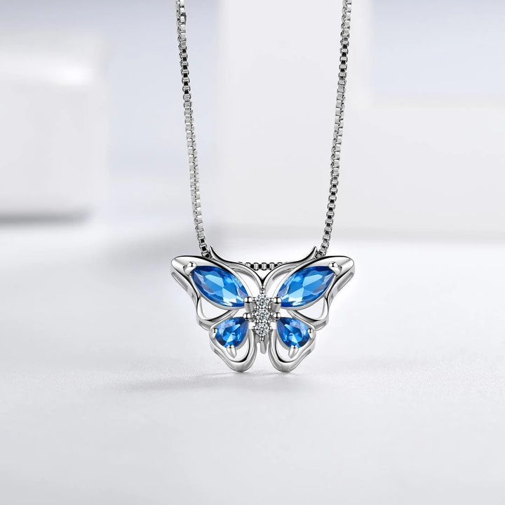 Butterfly Gemstone ring, necklace and earrings