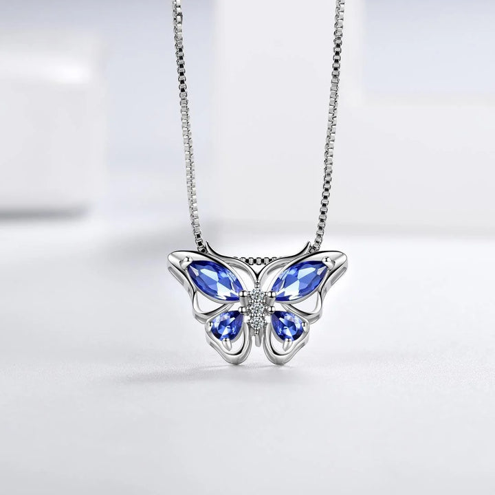 Butterfly Gemstone ring, necklace and earrings